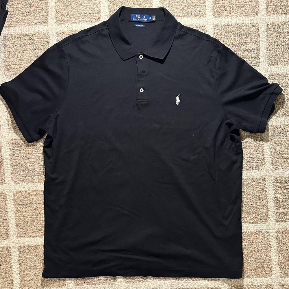 Polo by Ralph Lauren Men's Classic Black Polo Shirt